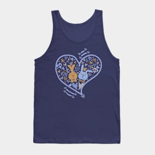 Two Cute Bunnies in Love Tank Top